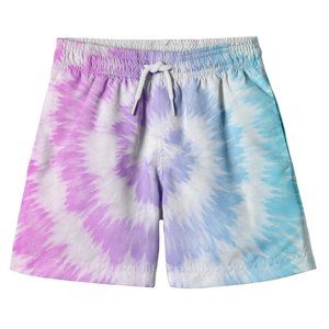 Stella Cove NWT Boys Pink Blue Tie Dye Print Elastic Waist Swim Trunks Size 14Y